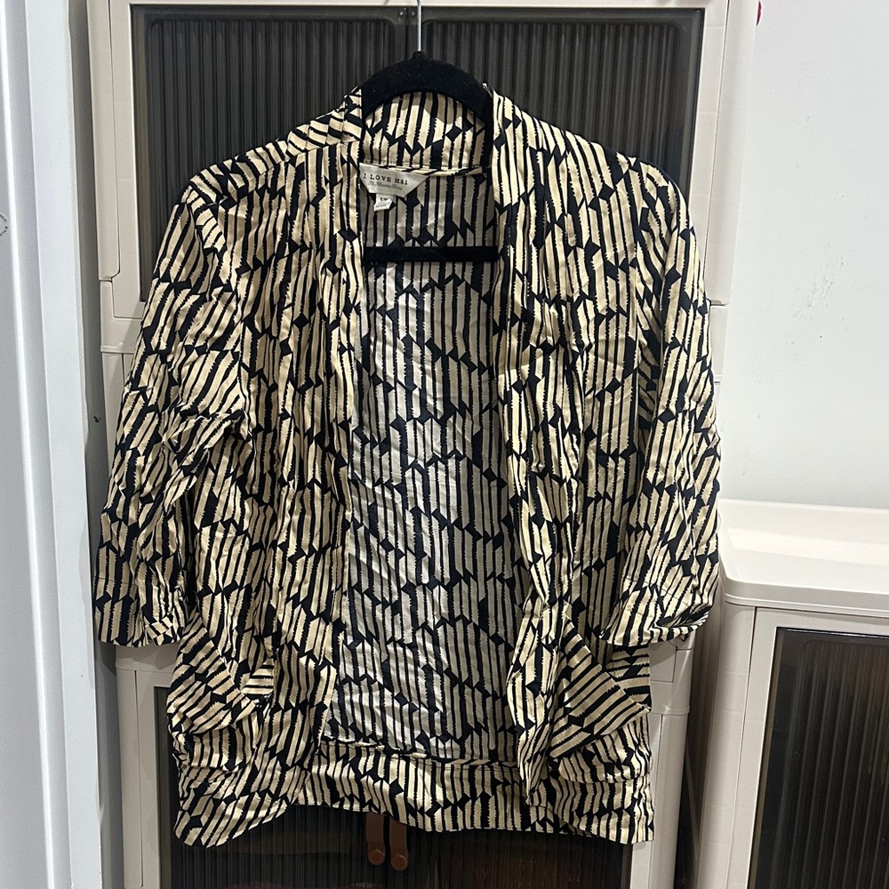 Black and Cream Patterned Jacket